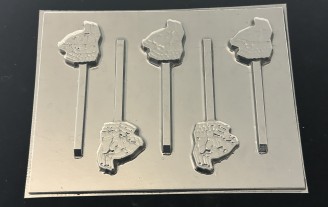 584sp Fort Daytime Llama Face Chocolate or Hard Candy Lollipop Mold